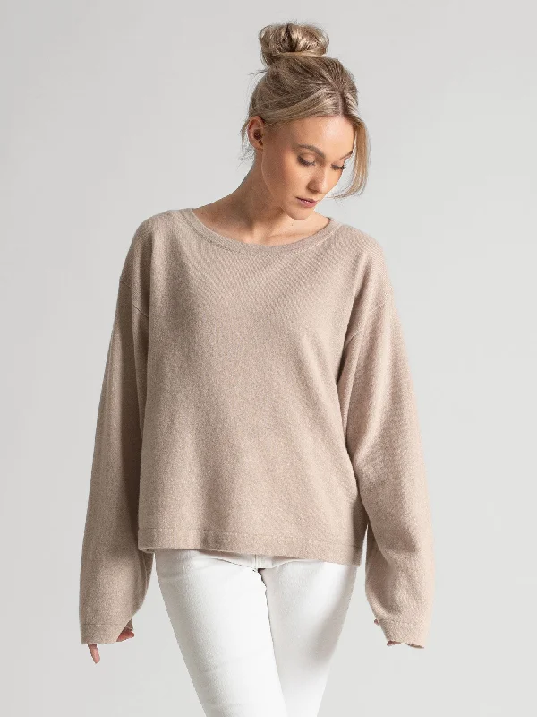 Cashmere sweater "Wilde" - feather