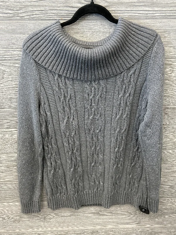 Sweater By Christopher And Banks In Grey, Size: L