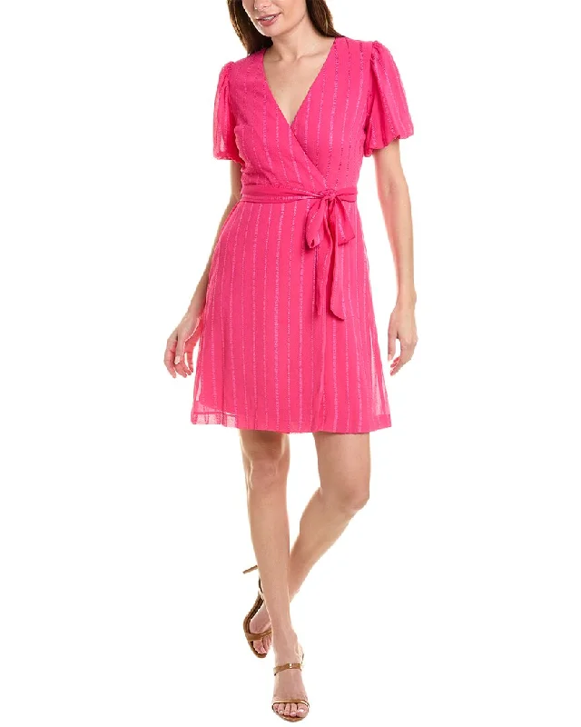 Maison Tara Dobby Stripe Mini Dress