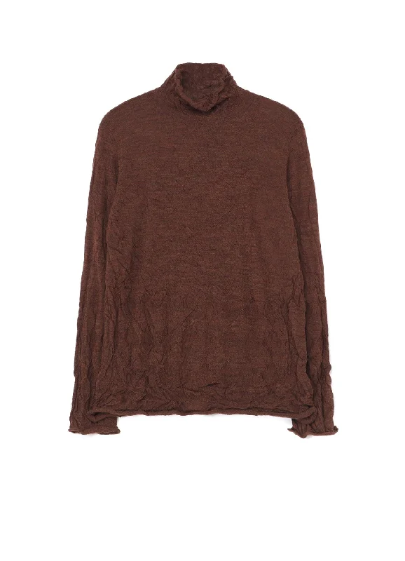 WOOL WRINKLE TURTLENECK