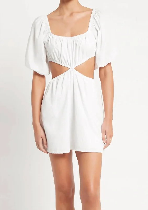 Gabelli Mini Dress in Plain White