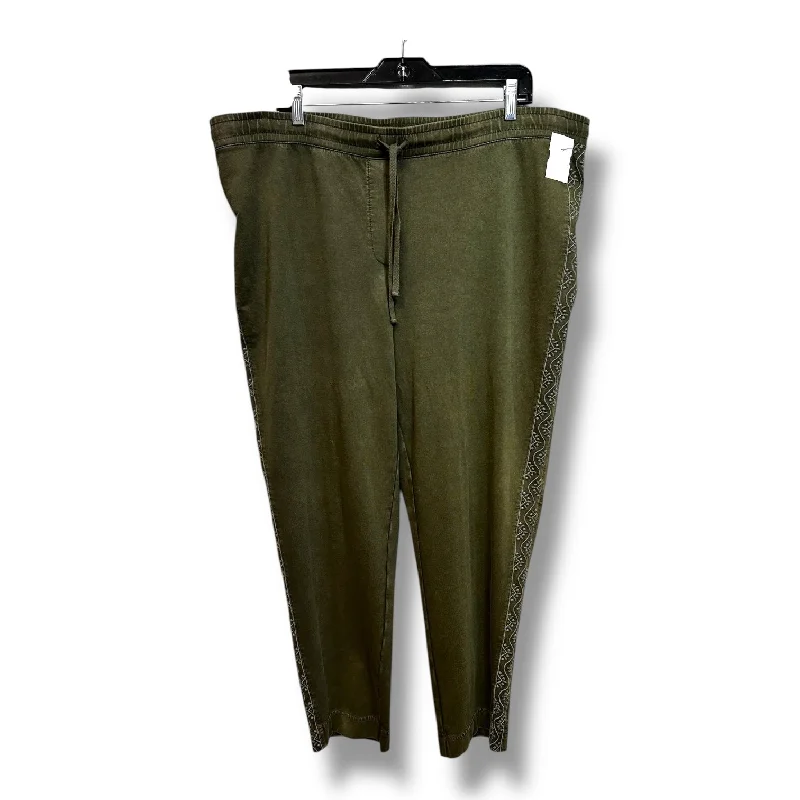 Pants Ankle By J Jill O In Olive, Size: Xl