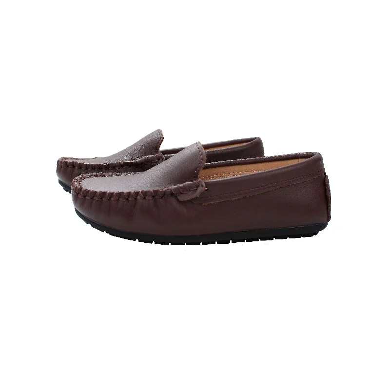 Perroquet Leather Moccasin Loafers - Dark Brown