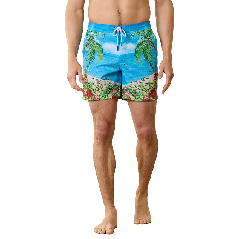 Tommy Bahama 6-Inch Artist Series Rialto Coastal Comforts Swim Trunks - Summer Aqua