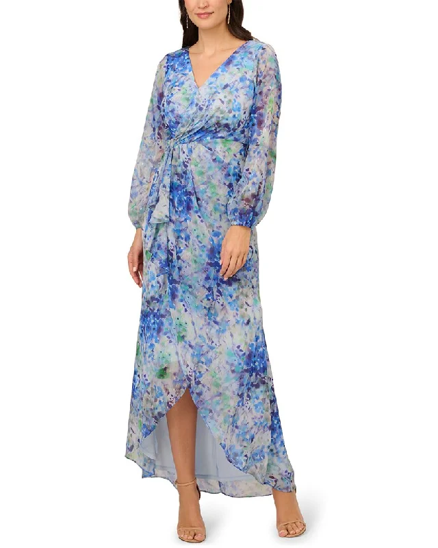 Adrianna Papell Long Printed Gown