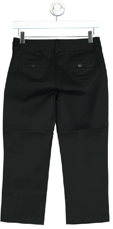 Boden Black Cropped Tailored Trousers UK 6P