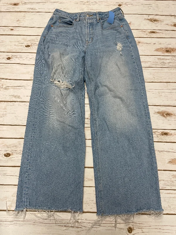 Jeans Wide Leg By Old Navy In Blue Denim, Size: 10