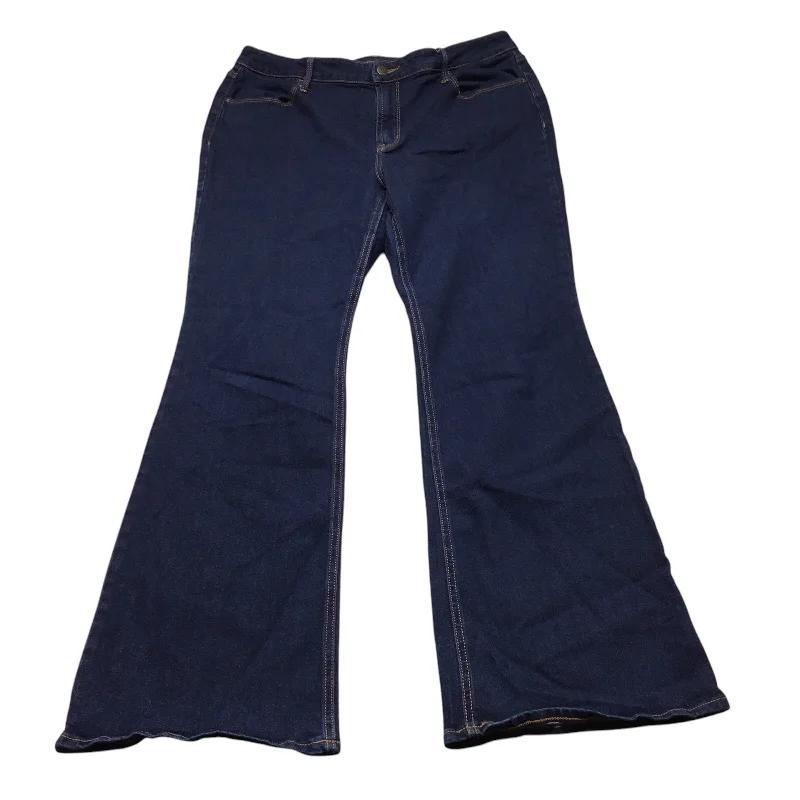 Jeans Flared By Old Navy In Blue Denim, Size: 16