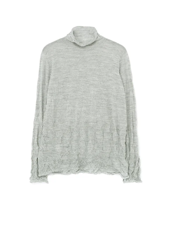 WOOL WRINKLE TURTLENECK