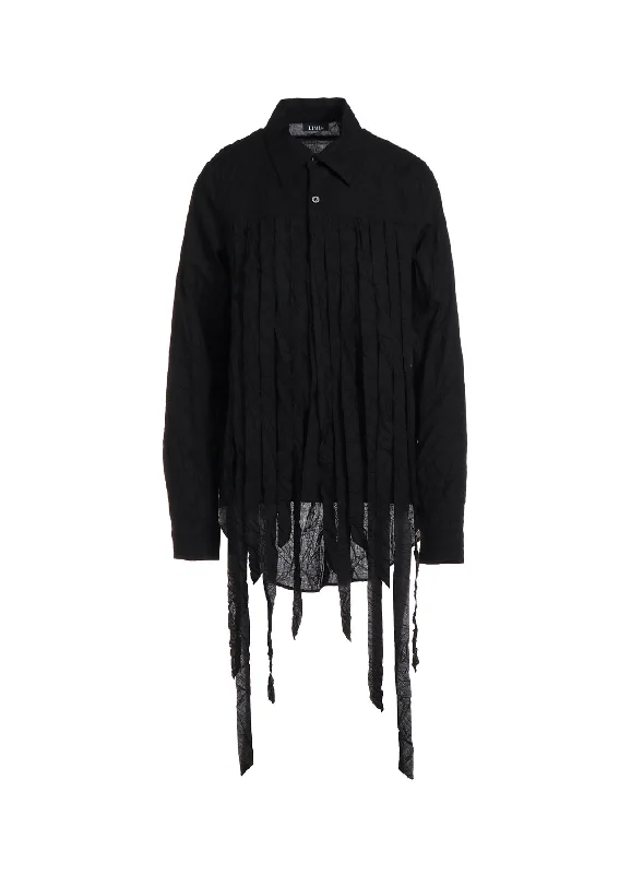 WASHER TYPEWRITER FRINGE SHIRT