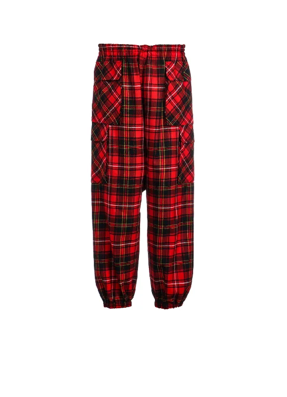 TARTAN CHECK POCKET PANTS