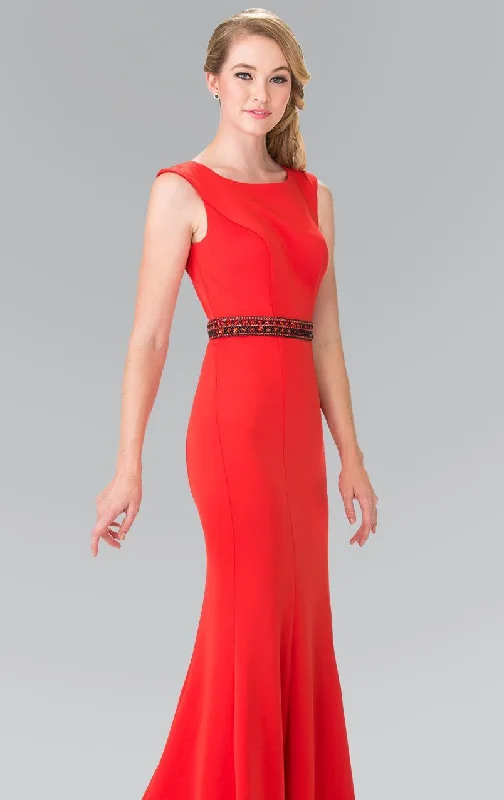 Elizabeth K - GL2306 Sleeveless Jewel Long Dress