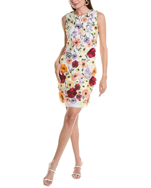 Nicole Miller Embroidered Mini Dress