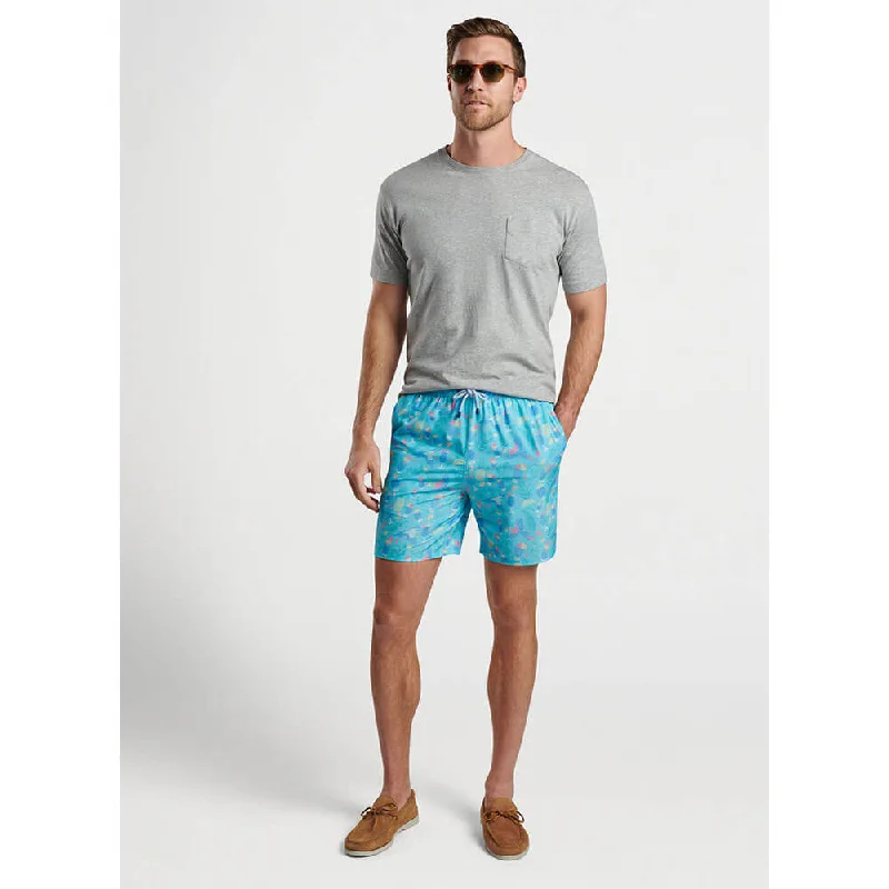 Peter Millar 7-Inch Blue Hawaii Swim Trunks - Radiant Blue