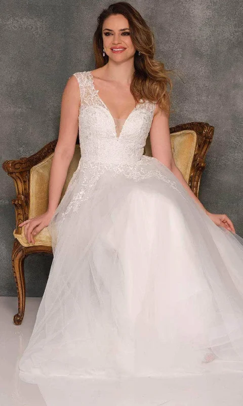 Dave & Johnny Bridal A10464 - Full Sheer Back Bridal Gown