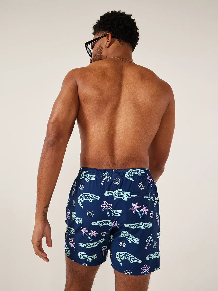 Chubbies 5.5-Inch The Neon Glades Swim Trunks - Navy