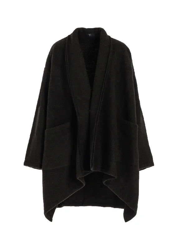 DOUBLE FRENCHTERRY FRONT DRAPE CARDIGAN