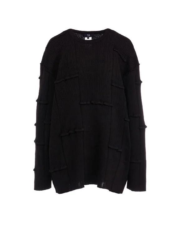 OVESIZED TUCK RIB KNIT