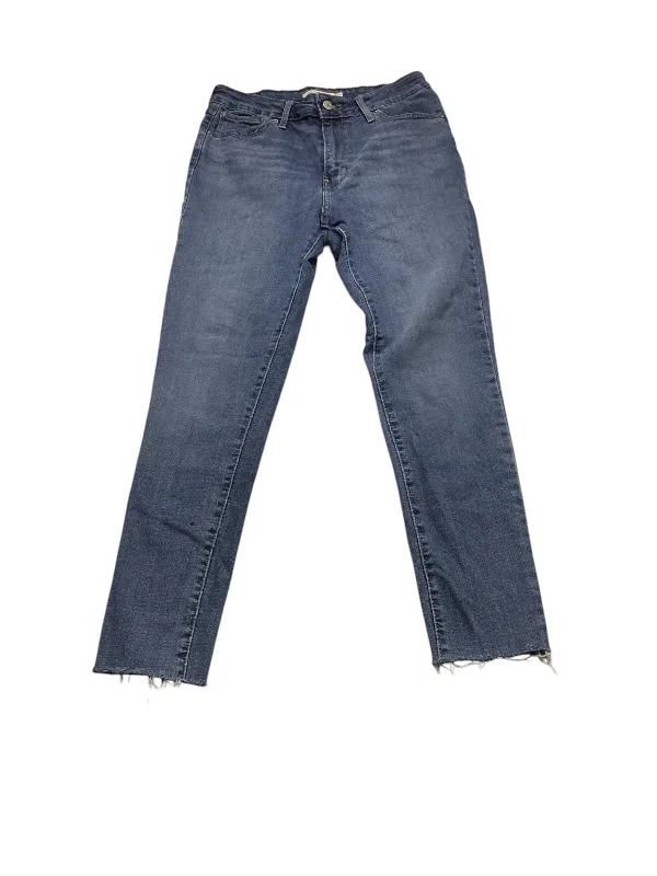 Jeans Skinny By Levis In Blue Denim, Size: 8