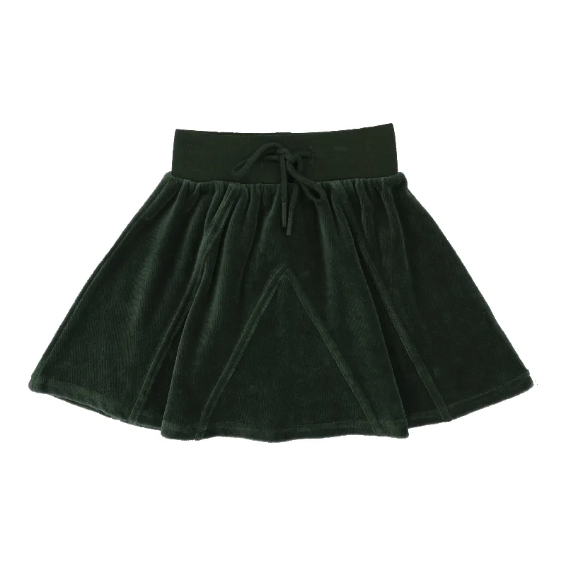 Analogie Velour Skirt - Green