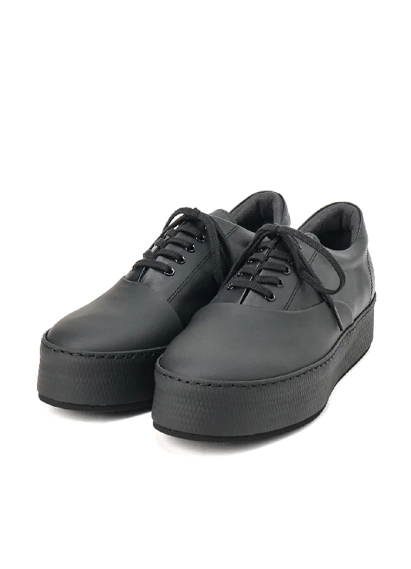 COW LEATHER ASYMMETRIC SNEAKER