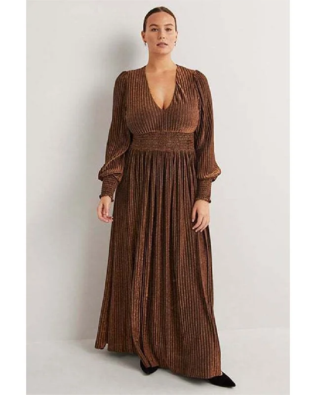 Boden Metallic Jersey Maxi Dress