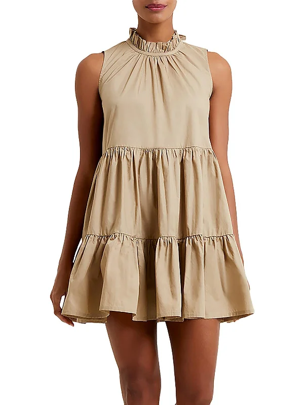 Womens Tiered Short Mini Dress