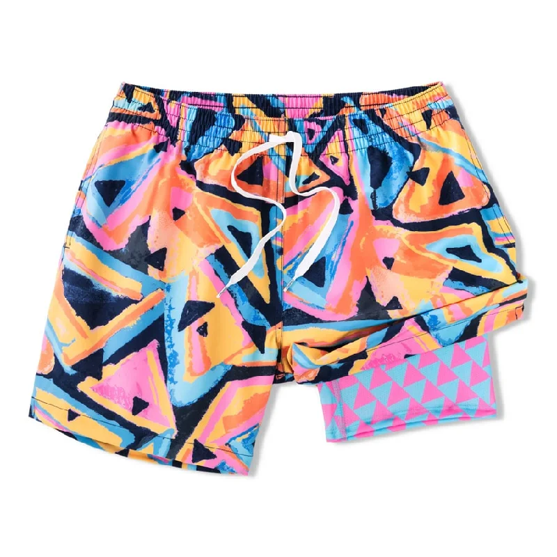 Chubbies 5.5-Inch The Exploding Nachos Swim Trunks - Bright Pink