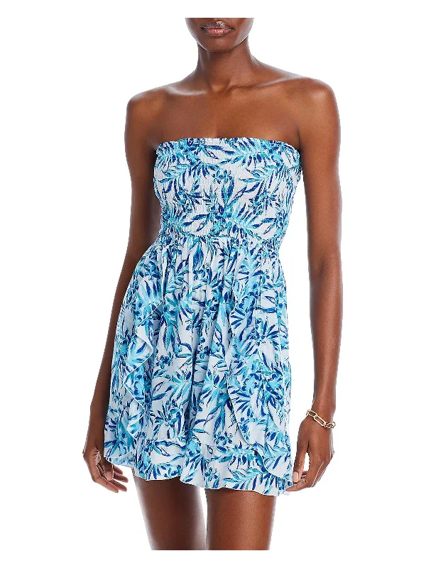 Hoku Womens Printed Rayon Mini Dress