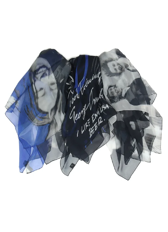 [Y's 1972 - A MOMENT IN Y's WITH MAX VADUKUL]SILK CHIFFON SCARF