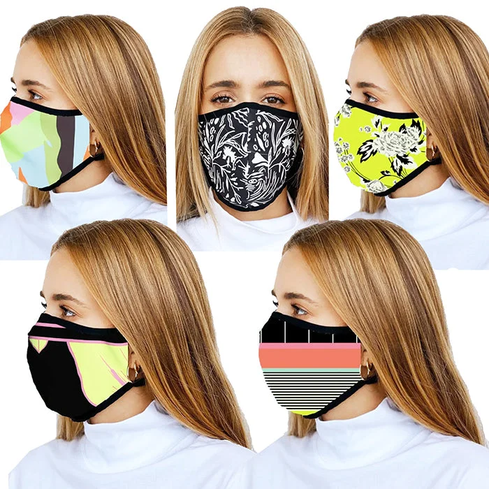 Maaji Reusable Face Mask Set of 5 Prints - Journey - Non Returnable