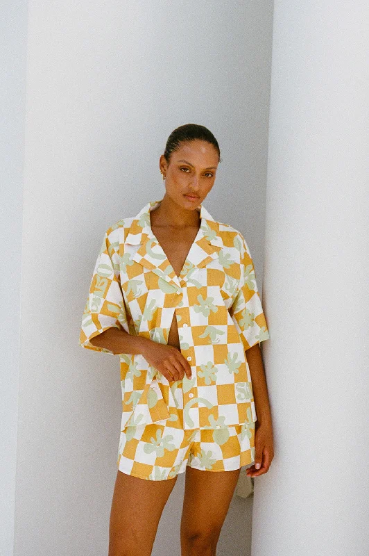 Seona Top - Sabo Checkerboard