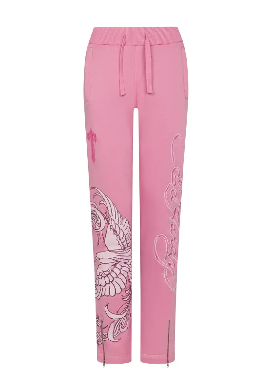 Womens Trapstar x Ed Hardy Jogger - Pink