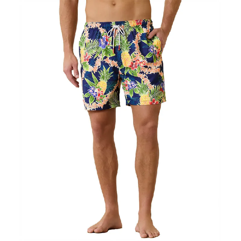 Tommy Bahama 6-Inch Naples Lei In Paradise Swim Trunks - Island Navy