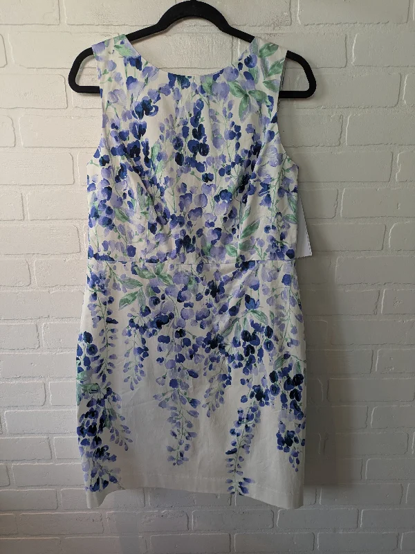 Blue & Cream Dress Work Talbots, Size M