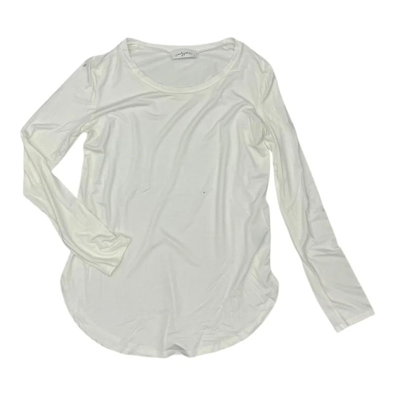 Top Ls Basic By Clothes Mentor In Cream, Size:S